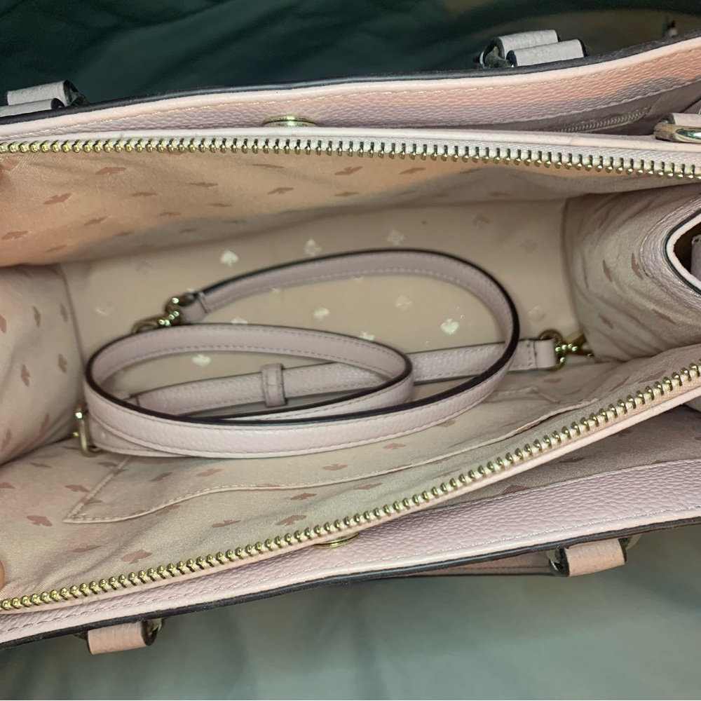 BABY PINK KATE SPDE HANDBAG (W/ DETACHABLE STRAPS) - Picture 5 of 5